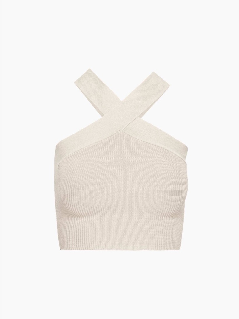Aritzia Babaton Sculpt Knit Criss Cross Cropped Tank